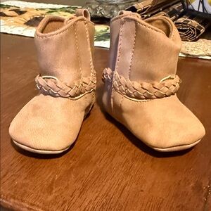 Carter's Light Brown Kids Boots with Braided Accent